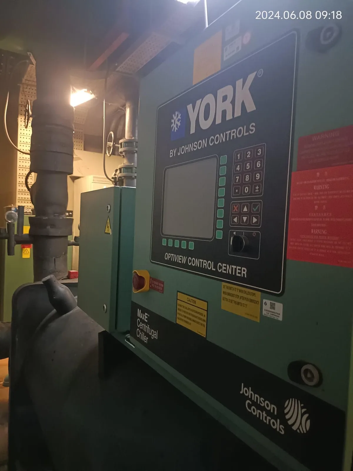 York chiller kontrol paneli