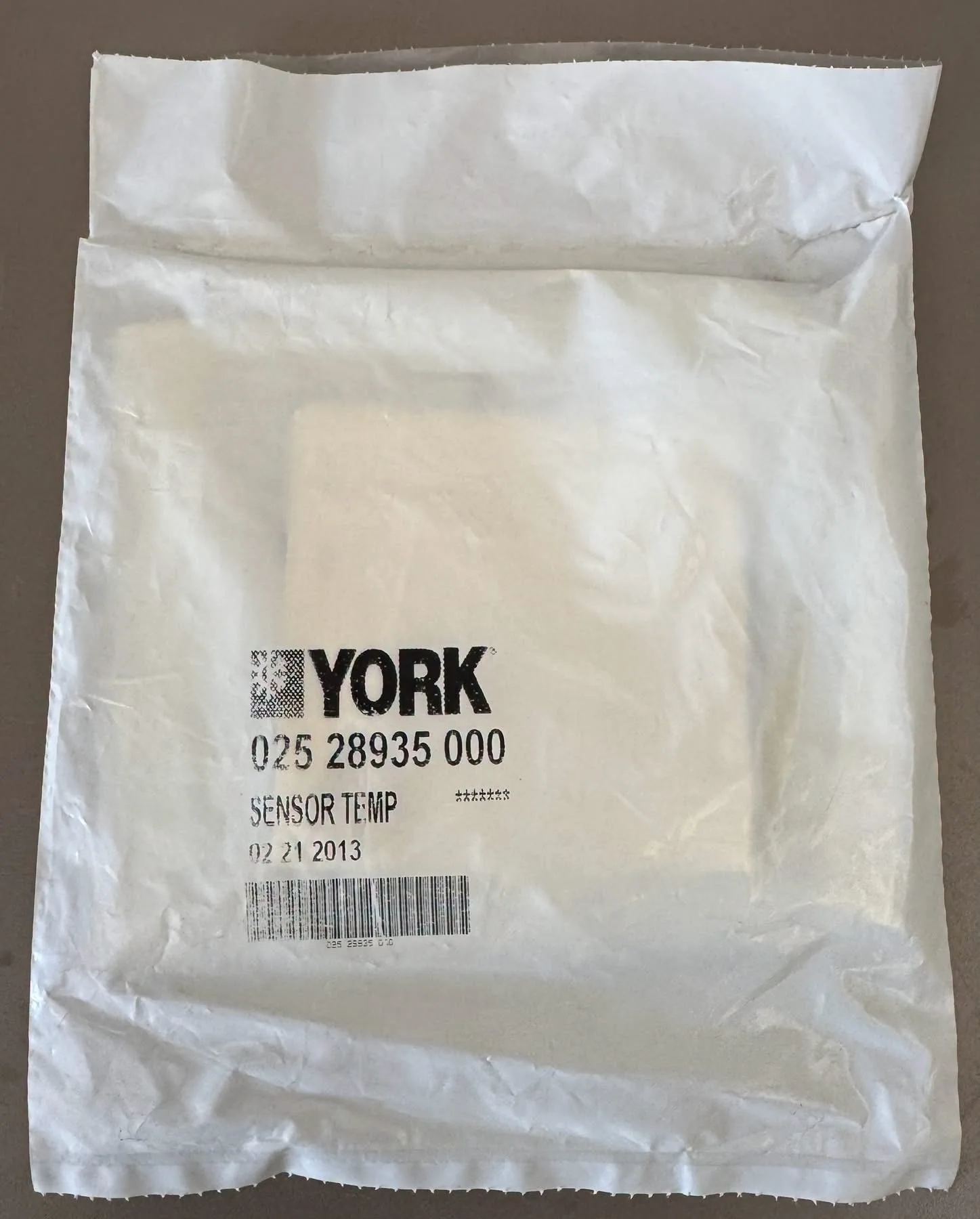 York sensor temp